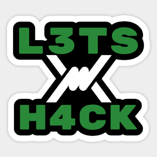 Lets Hack - l3ts h4ck Sticker